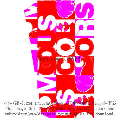 svg矢量绣花图下载