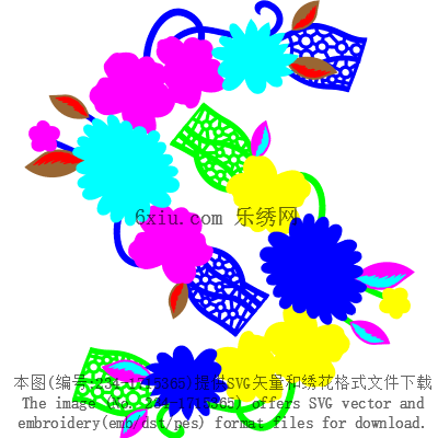 svg矢量绣花图下载