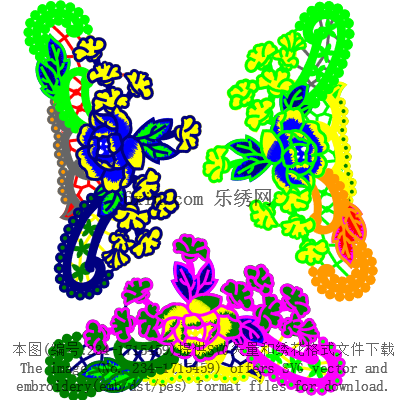 svg矢量绣花图下载