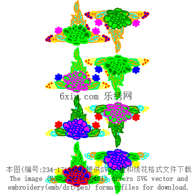 svg矢量绣花图下载