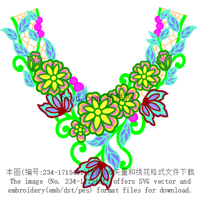 svg矢量绣花图下载