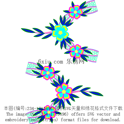 svg矢量绣花图下载