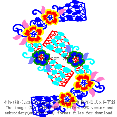svg矢量绣花图下载