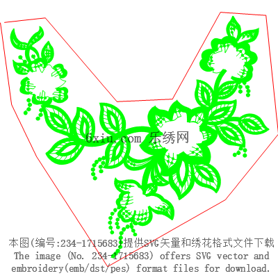 svg矢量绣花图下载