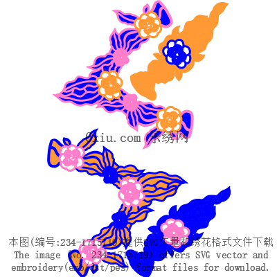 svg矢量绣花图下载