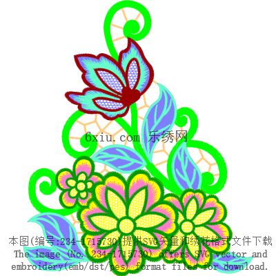 svg矢量绣花图下载