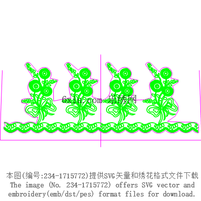 svg矢量绣花图下载