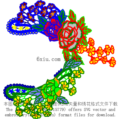 svg矢量绣花图下载