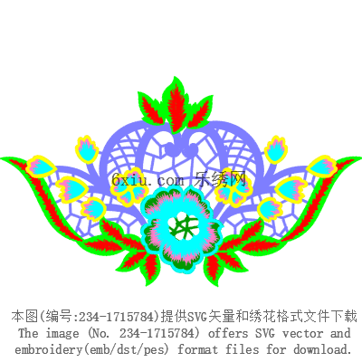 svg矢量绣花图下载
