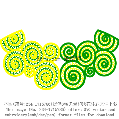 svg矢量绣花图下载