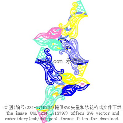 svg矢量绣花图下载
