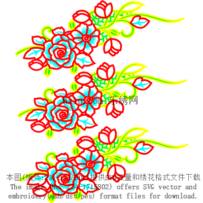 svg矢量绣花图下载