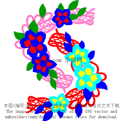 svg矢量绣花图下载