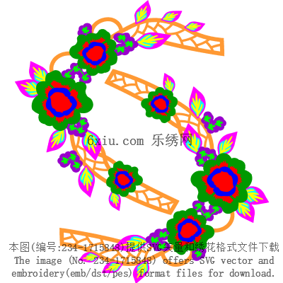svg矢量绣花图下载