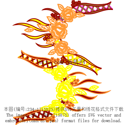 svg矢量绣花图下载