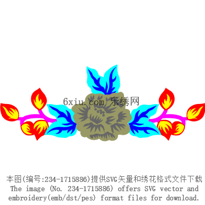 svg矢量绣花图下载