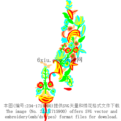 svg矢量绣花图下载