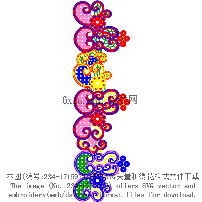 svg矢量绣花图下载
