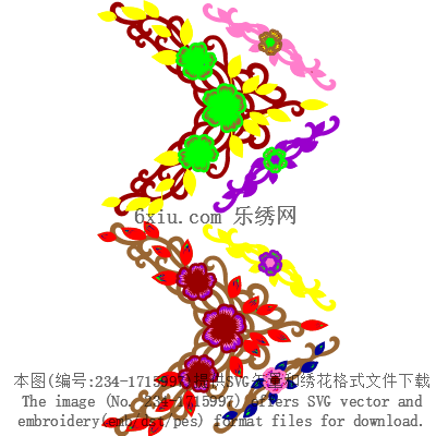 svg矢量绣花图下载