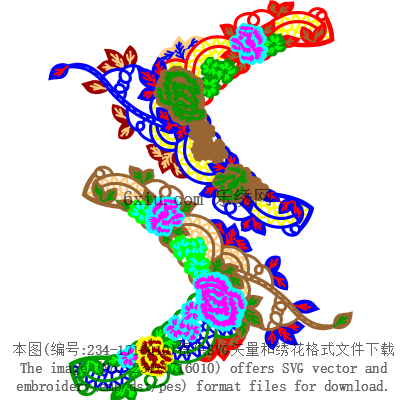 svg矢量绣花图下载