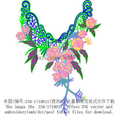 svg矢量绣花图下载