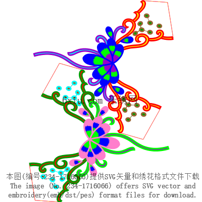 svg矢量绣花图下载