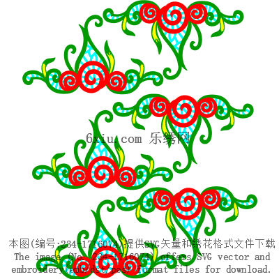 svg矢量绣花图下载