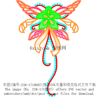 svg矢量绣花图下载