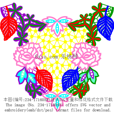 svg矢量绣花图下载