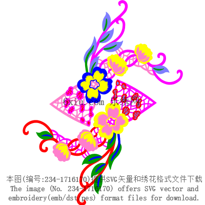 svg矢量绣花图下载
