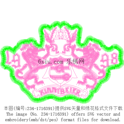 svg矢量绣花图下载