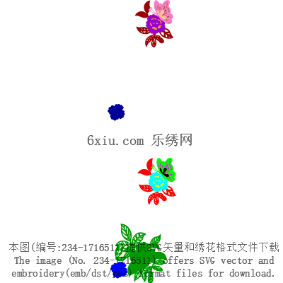 svg矢量绣花图下载