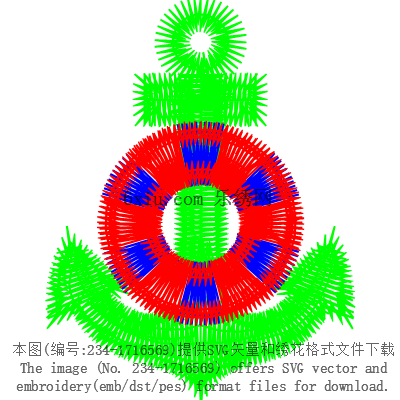 svg矢量绣花图下载