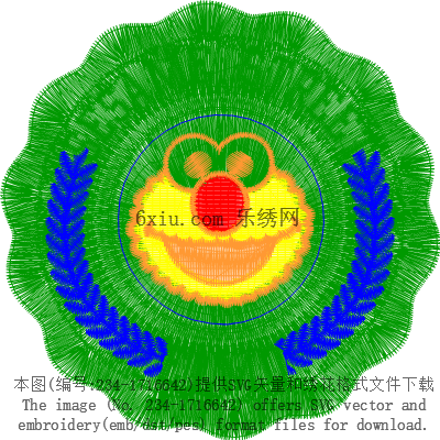svg矢量绣花图下载