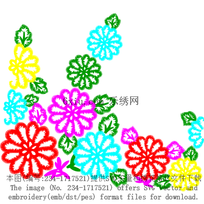 svg矢量绣花图下载