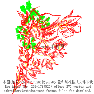 svg矢量绣花图下载