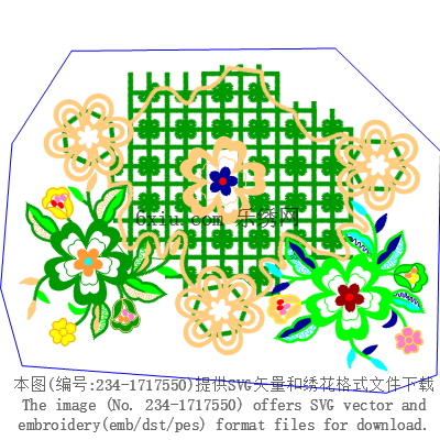 svg矢量绣花图下载