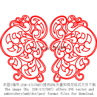 svg矢量绣花图下载