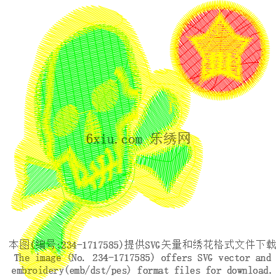 svg矢量绣花图下载