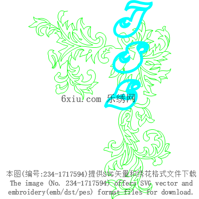 svg矢量绣花图下载