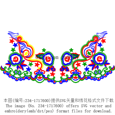 svg矢量绣花图下载