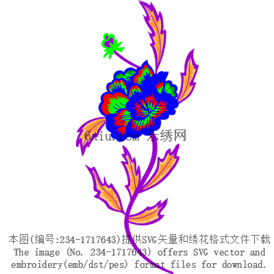 svg矢量绣花图下载