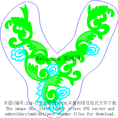 svg矢量绣花图下载