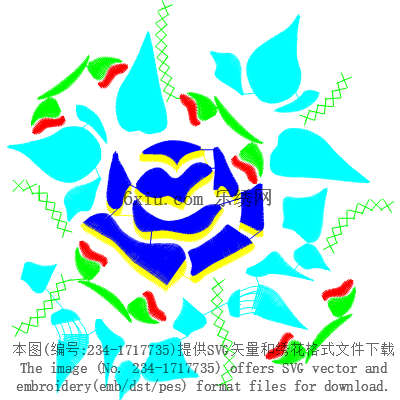 svg矢量绣花图下载