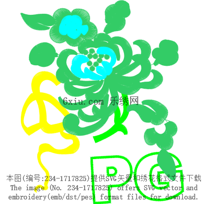 svg矢量绣花图下载