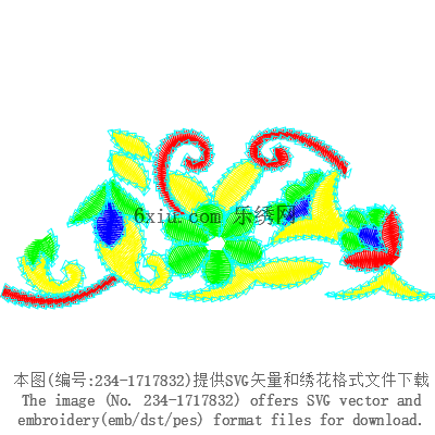 svg矢量绣花图下载