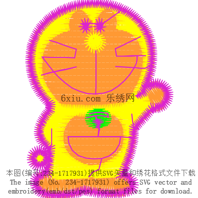 svg矢量绣花图下载