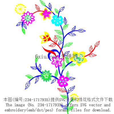 svg矢量绣花图下载