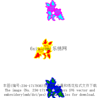 svg矢量绣花图下载