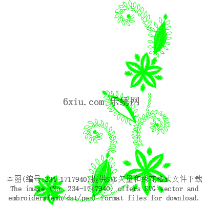 svg矢量绣花图下载